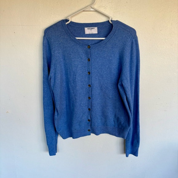 Old Navy Blue Women's Cardigan - Picture 2 of 4
